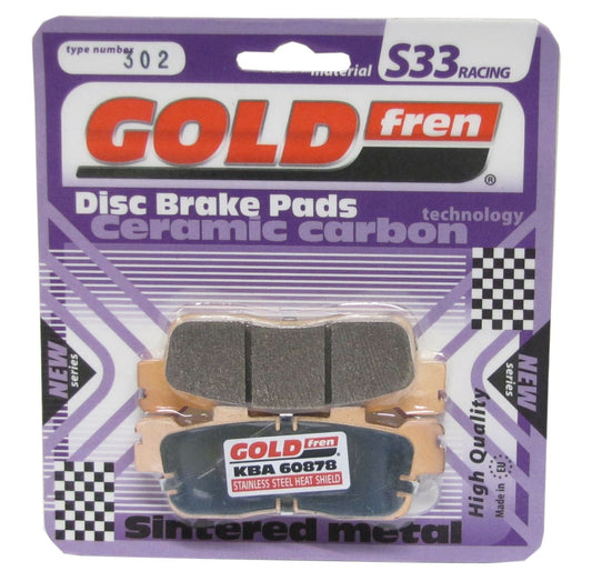 Goldfren Brake Pads S33-302, FA498 fitted to Kymco Downtown 125-300