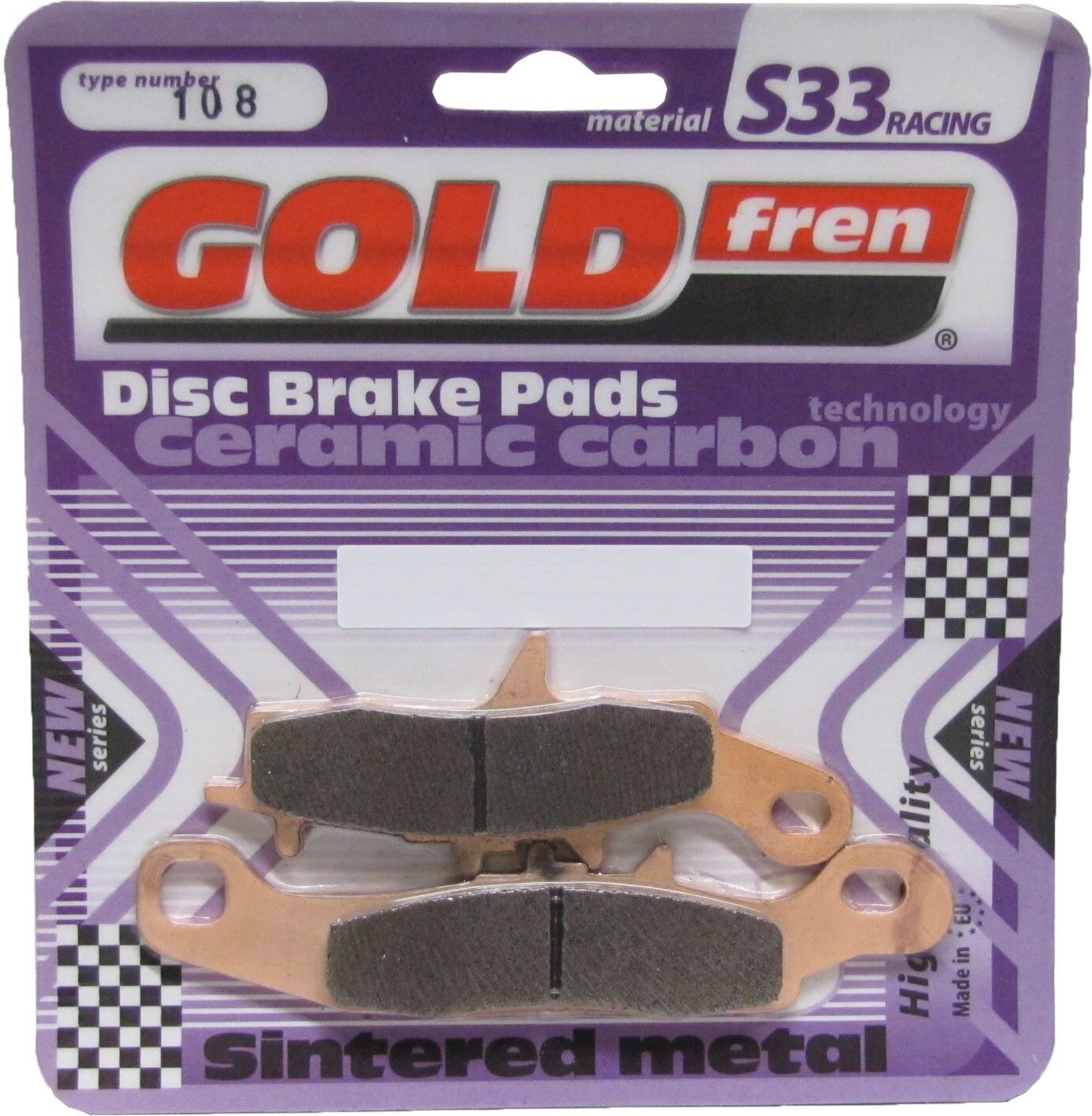 Goldfren Brake Pads S33-108, VD438, FA258, SBS726, FA349