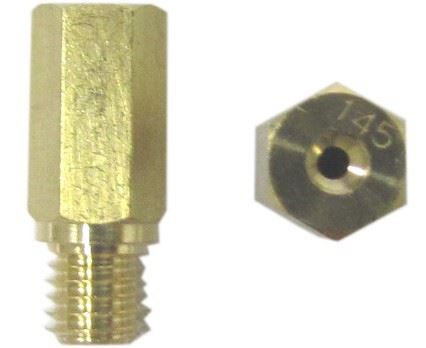 Brass Jets Hex Long 145(6mm Head Size, 5mm Thread, 0.90mm Pitch) Per 5