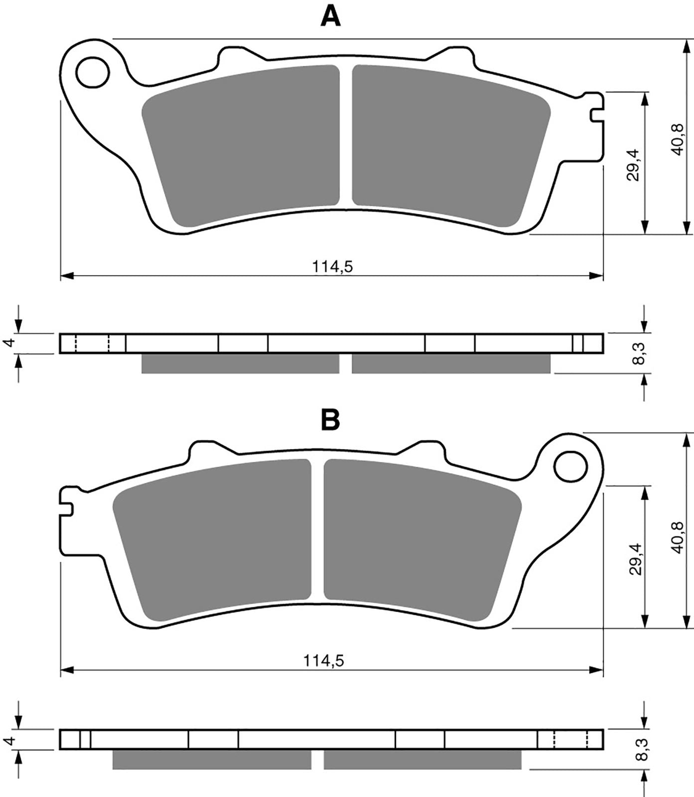 Goldfren Brake Pads AD178, VD165, FA261, SBS721, SBS722