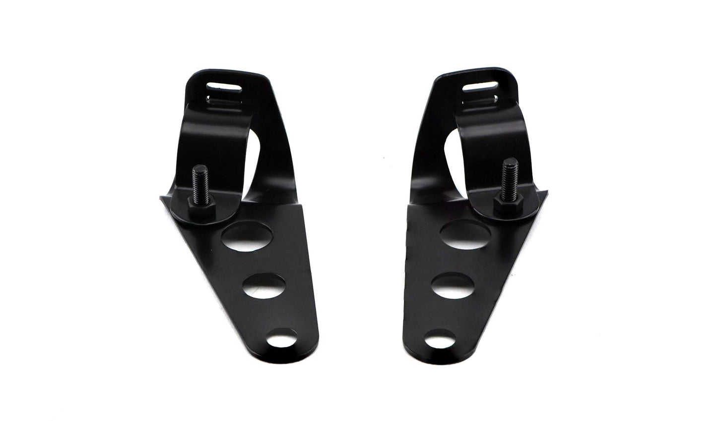 Headlight Brackets Black To Fit 30mm to 37mm Forks