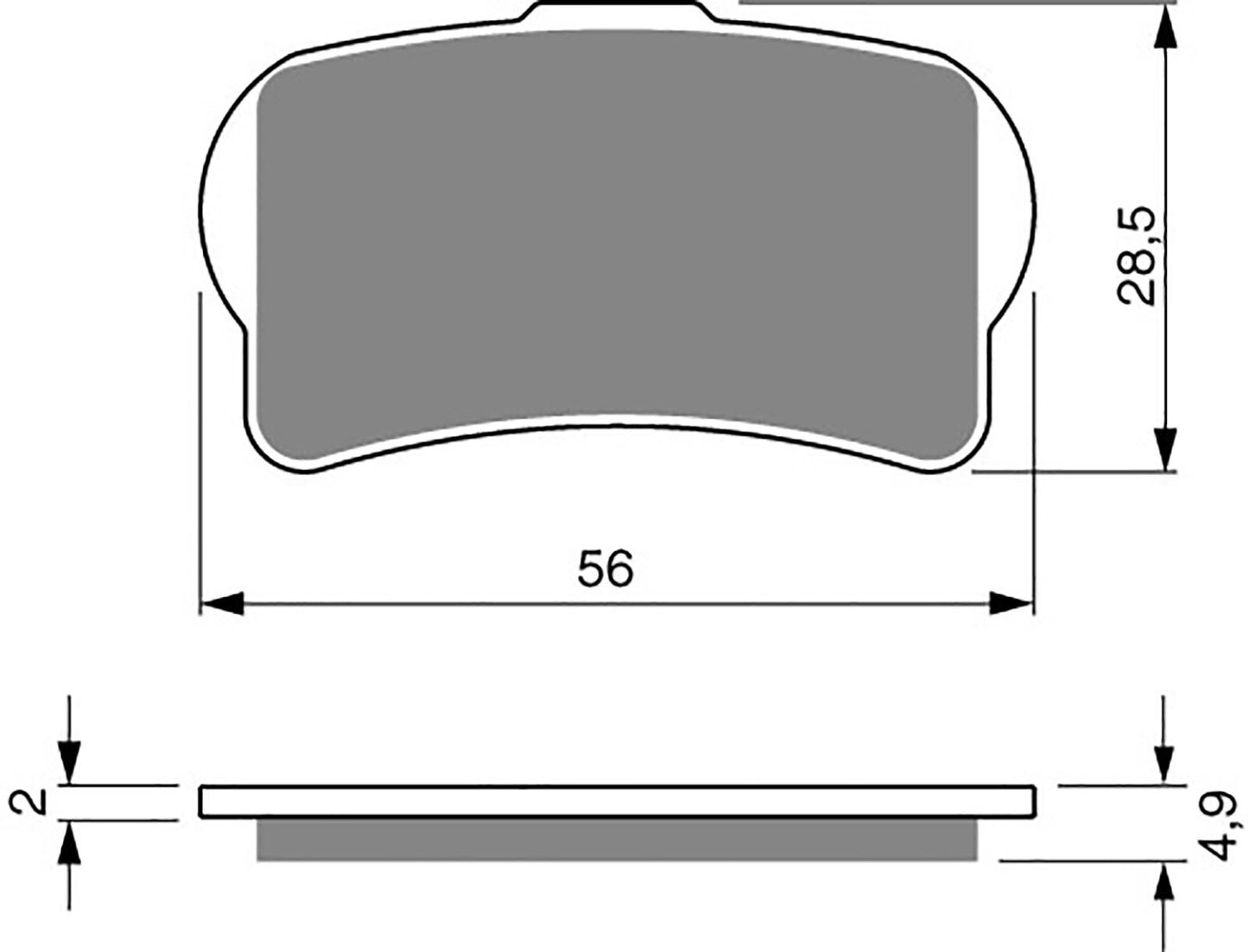 Goldfren Brake Pads AD325, FA644 as        fitted to Gas-Gas TXT125, 250