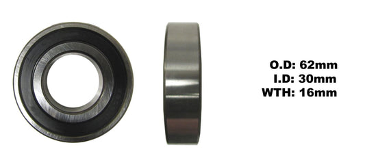 Bearing NTN 6206LLU(I.D 30mm x O.D 62mm x W 16mm)