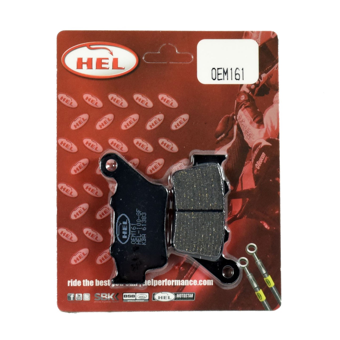 Hel Brake Pad OEM161,AD023,FA208,FA213 for Sports,Touring,Commuting