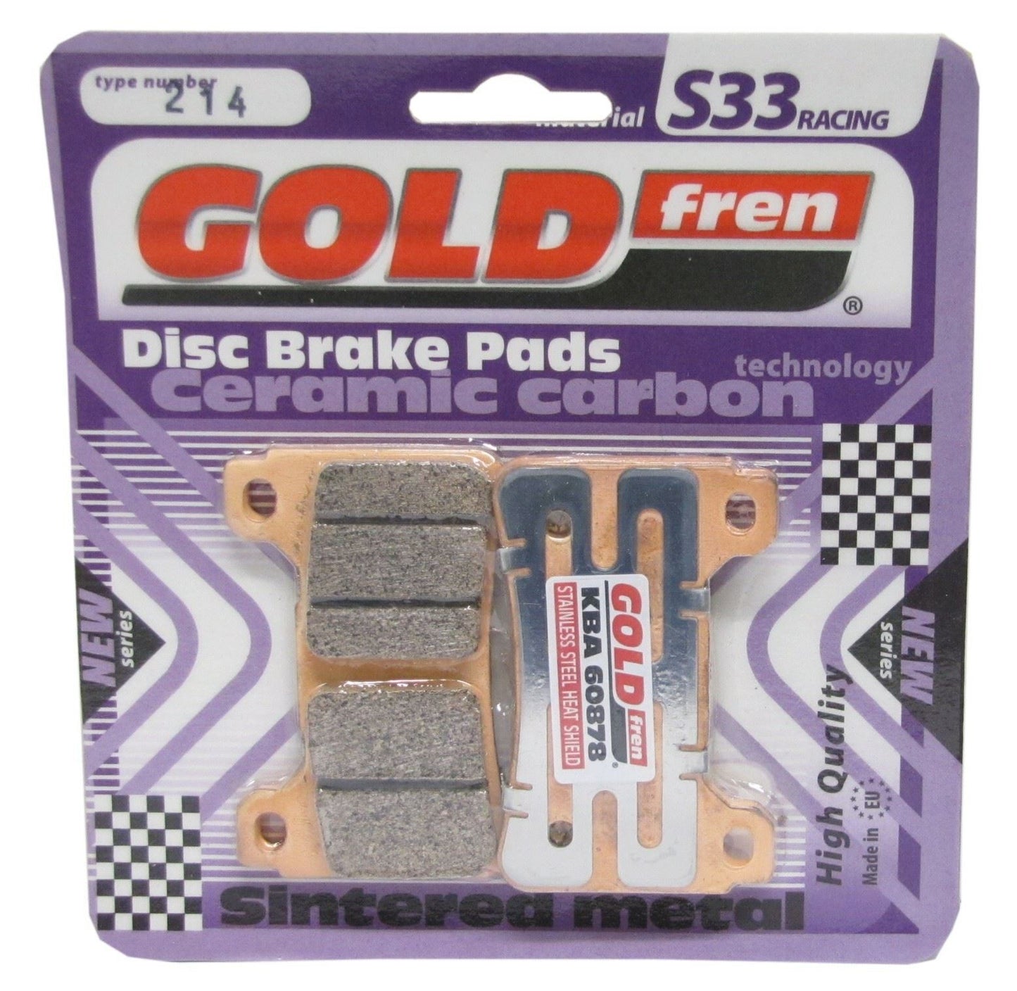 Goldfren Brake Pads S33-214 FA390, VD170, SBS809, FDB2181, DP950