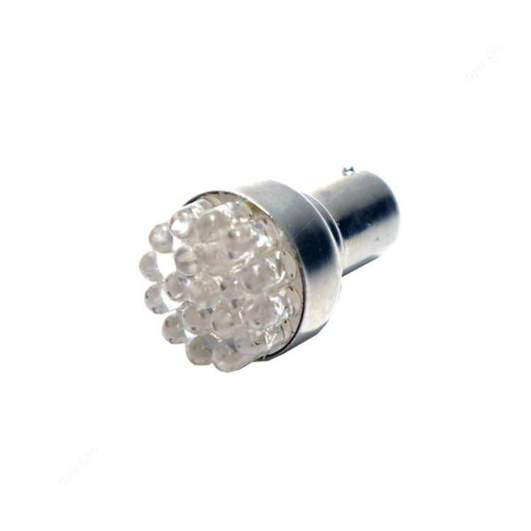 LED BULB 12V WHITE BAY15D