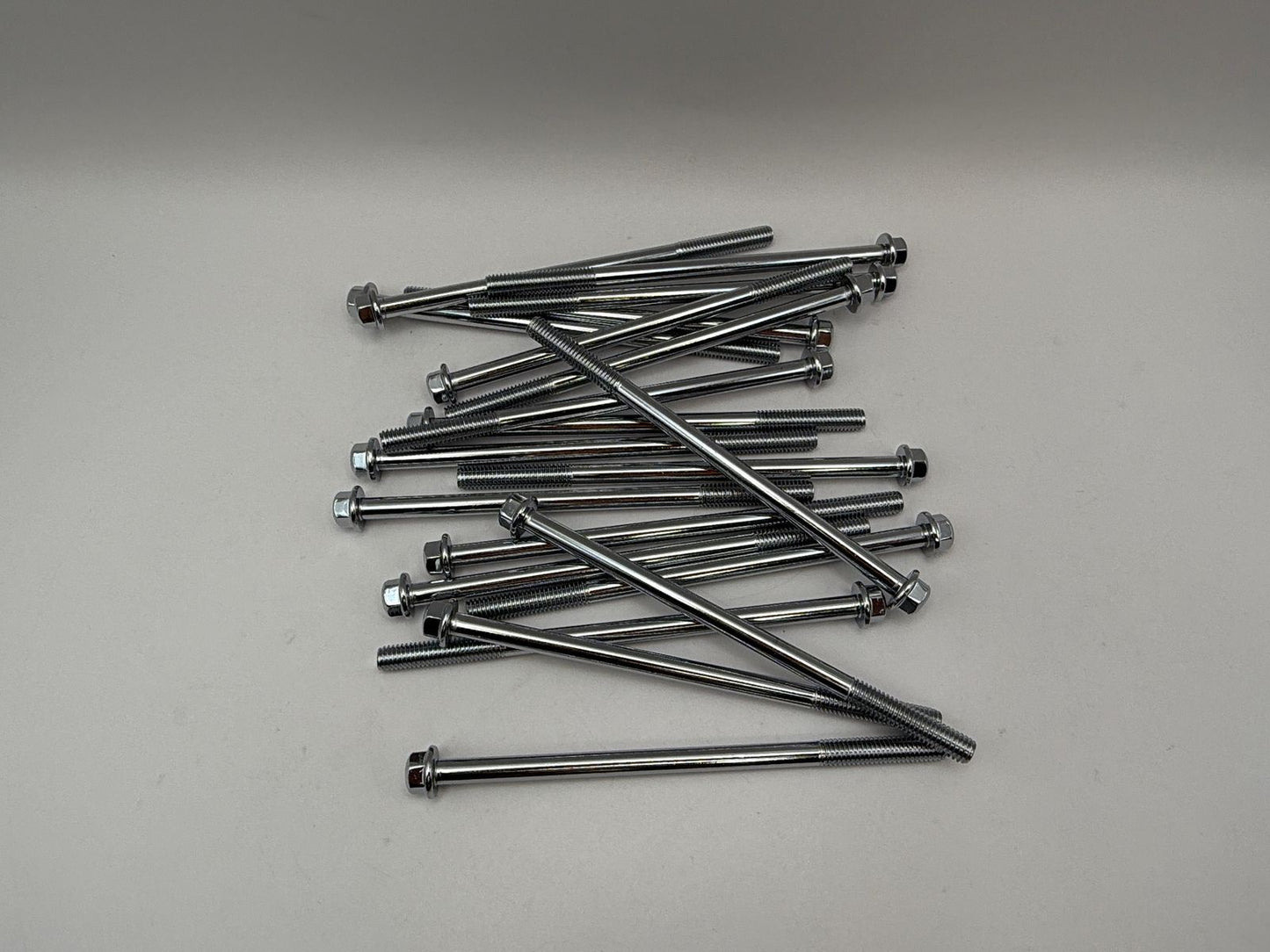 Bolts Flanged Chrome Hexagon M6 x 110mm x 1.00mm Pitch (8mm Head)