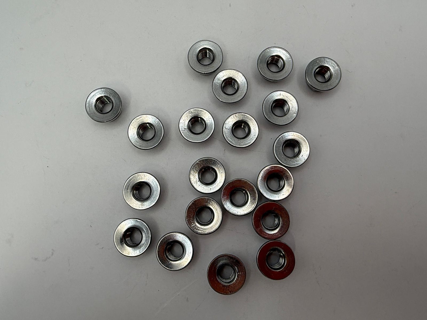 Nuts Flange Metal Locking Stainless Steel M6 x 1.00mm Pitch