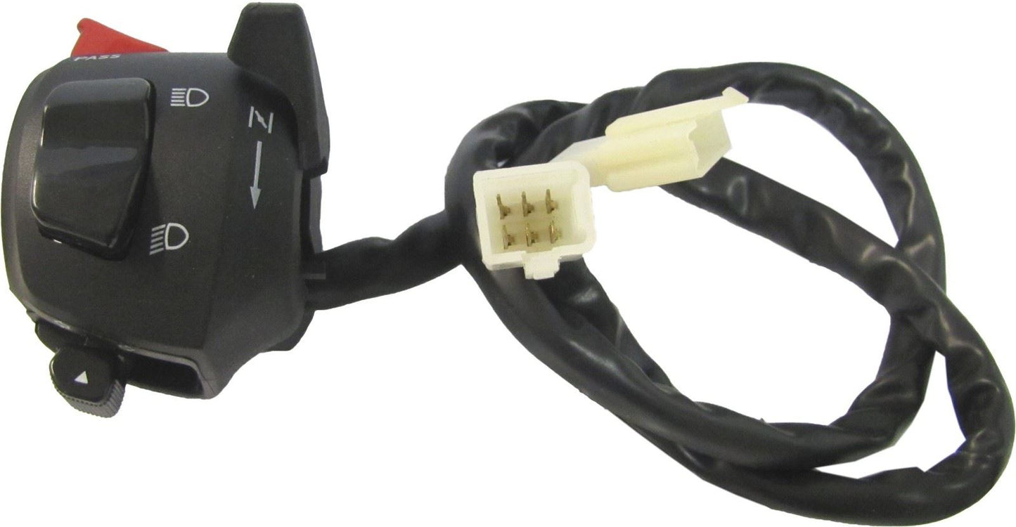 Handlebar Switch Left Hand For Yamaha Hi-Low, Ind, Horn, Pass