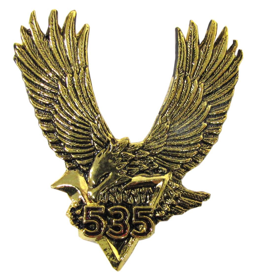 Emblem in Chrome V535 Eagle 55mm x 71mm