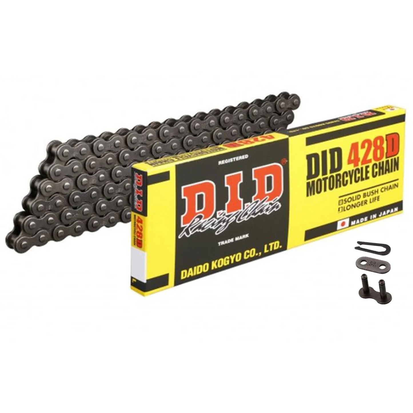 DID 428D [RJ] CHAIN 100L BLACK, DID428D100, 3010350 DID428D100