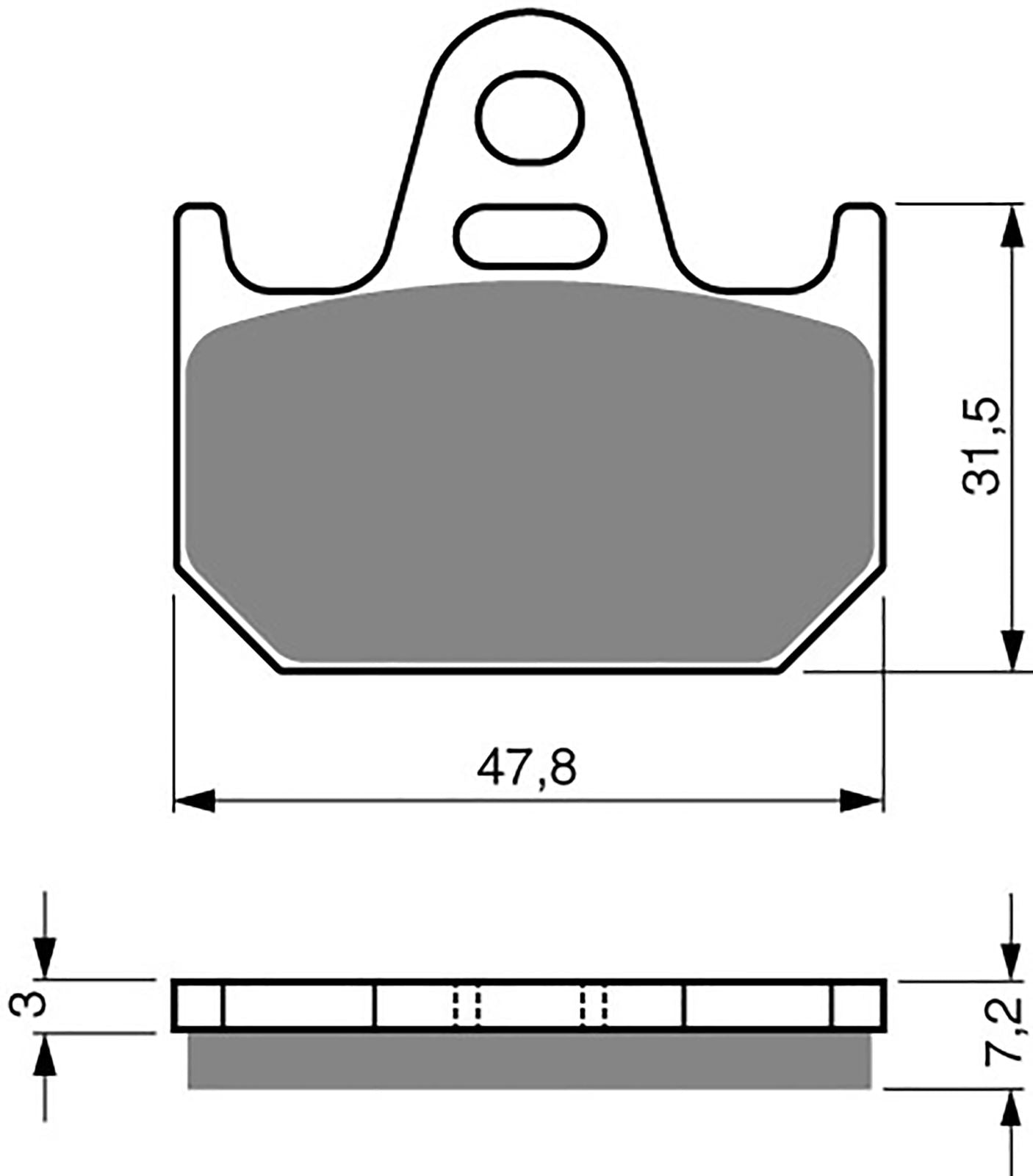Goldfren Brake Pads AD158, FA162, SBS659
