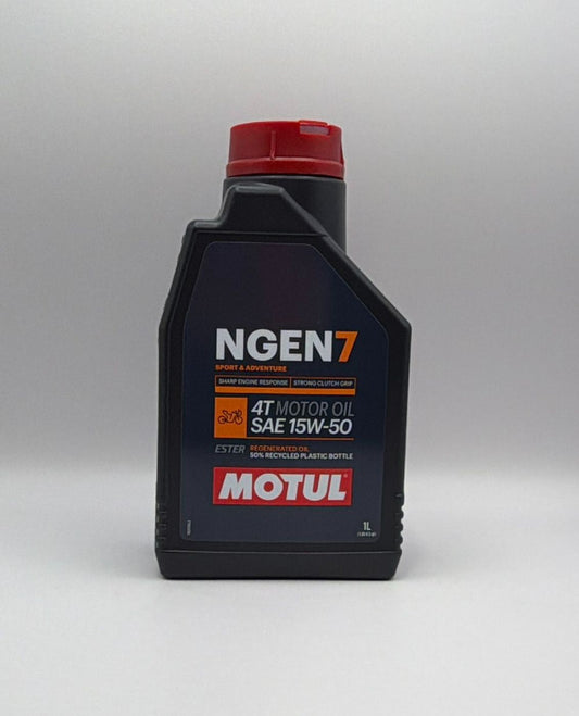 Motul NGEN 7 15w50 4T Next Generation High Performance Sustainable Ester Base Synthetic Blend (Upto 50% High Grade Regenerated Oils) API SP, JASO MA2 (2023)