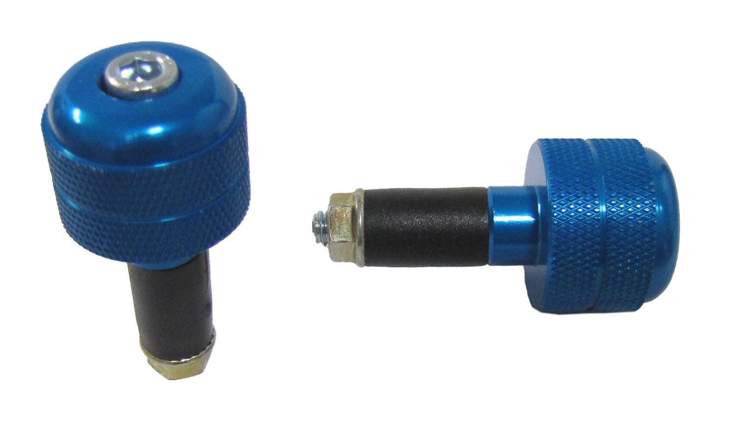 Handlebar Bar End For Alloy Handlebar Bars Blue (Pair) Alloy 7/8"