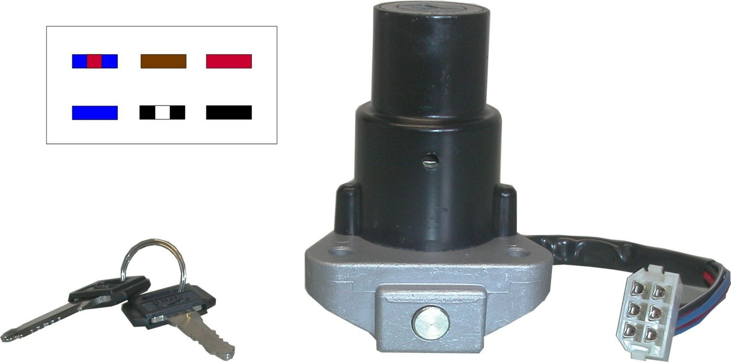 Ignition Switch Yamaha DT125LC Mk2 & Mk3 85-88 (6 Wires)