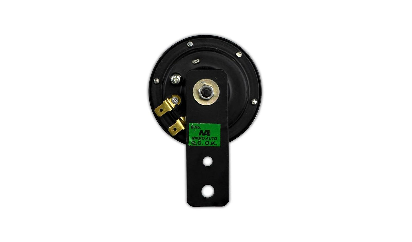 Nikko Horn 12 Volt (12V) Black OD 75mm (Made in India)
