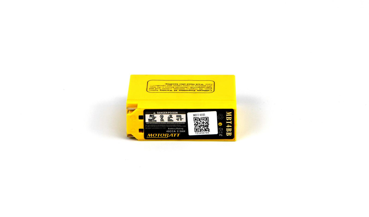 Motobatt Battery MBT4BB 12v 2.7Ah (20Hr) CCA:40A YT4BBS L:113mm x H:87mm x W:38mm