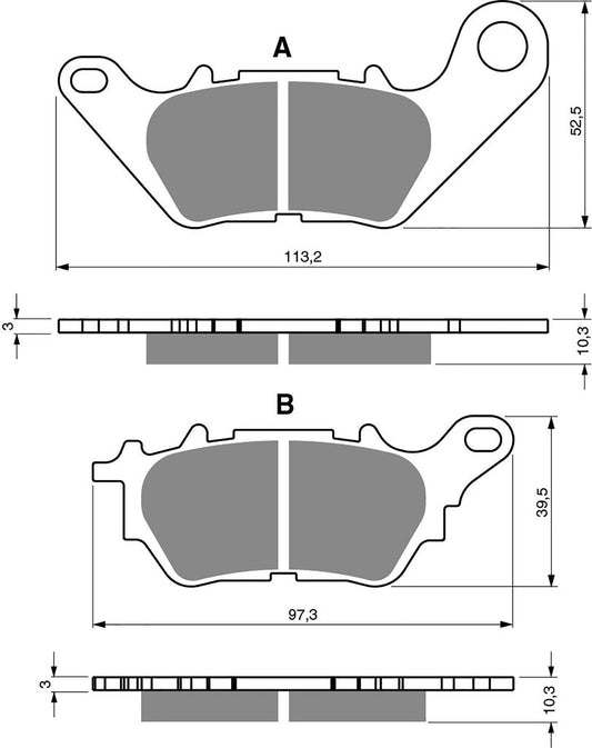 Goldfren Brake Pads AD370, FA662
