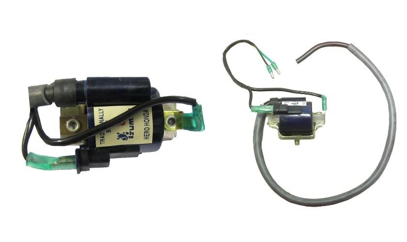 Ignition Coil 6v AC 2 Bullets Single Rear Mounting (P: 0.86Oh, S: 5.85KOh)