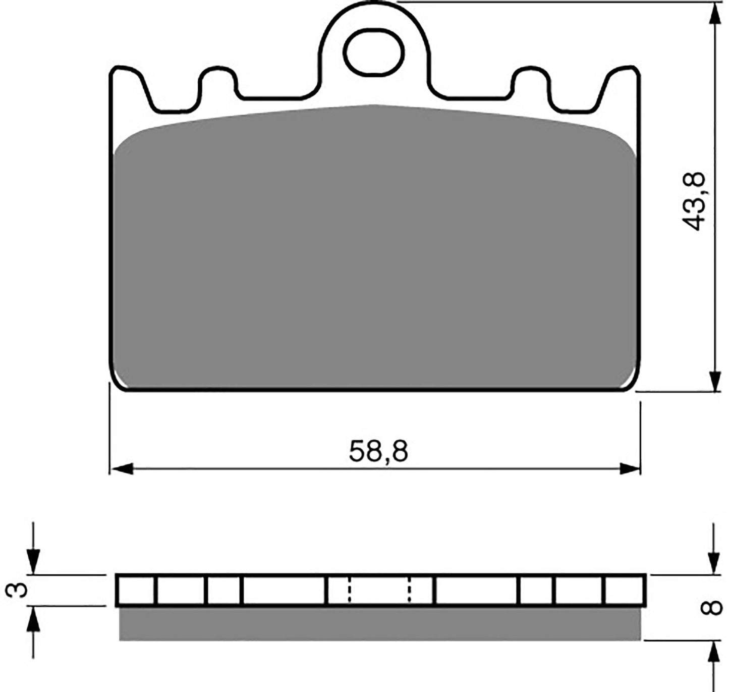 Goldfren Brake Pads AD090, VD433, FA180, FDB741, SBS666
