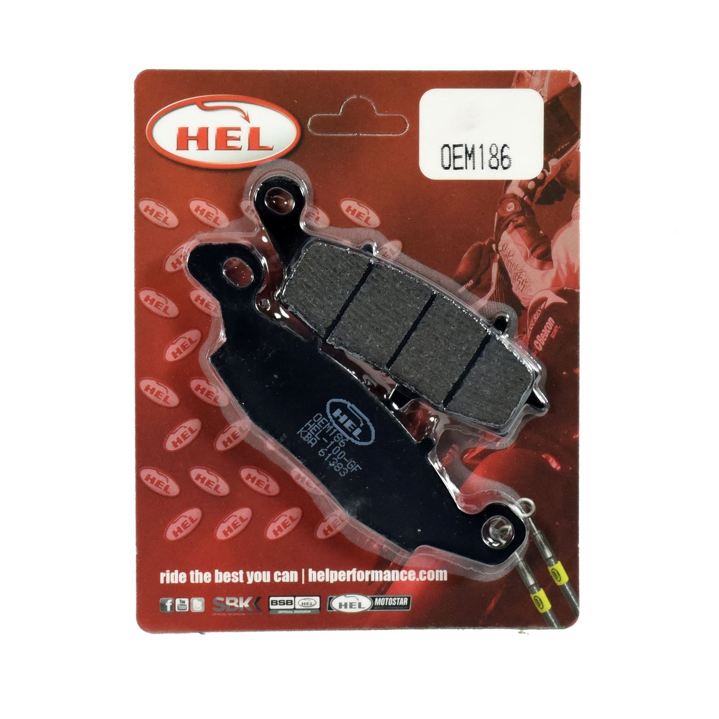 Hel Brake Pad OEM186,AD104,FA229 for Sports,Touring,Commuting