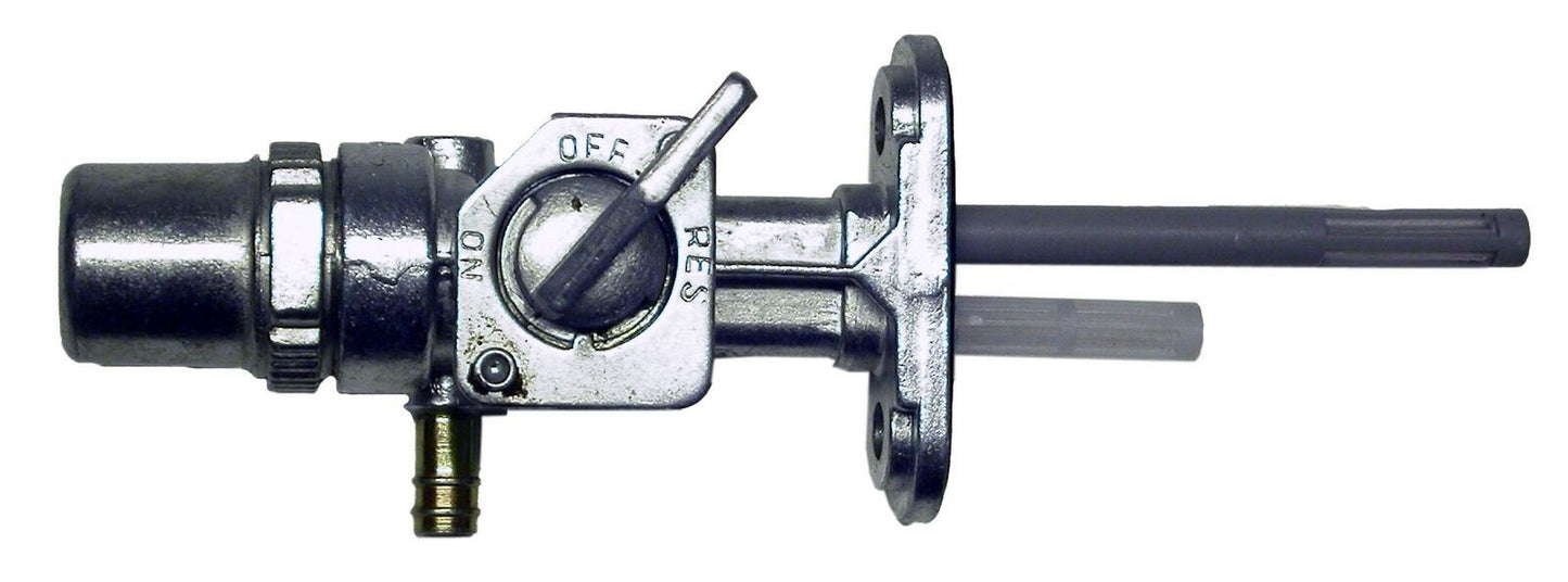 Petrol Tap 34mm with side outlet & long body,On-Off & Res (Each)