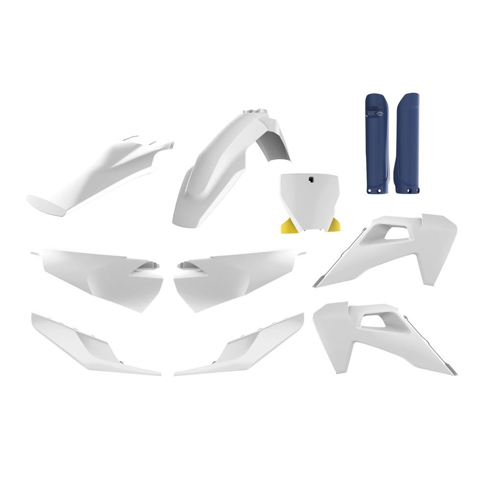 POLISPORT PLASTIC KIT + FORK GUARDS HUSQVARNA TC/FC/TX/FX 2019-2022, OEM 22