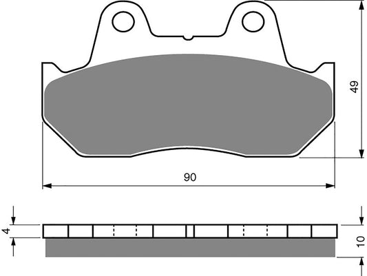 Goldfren Brake Pads AD050, VD123, FA69, FDB244, SBS542