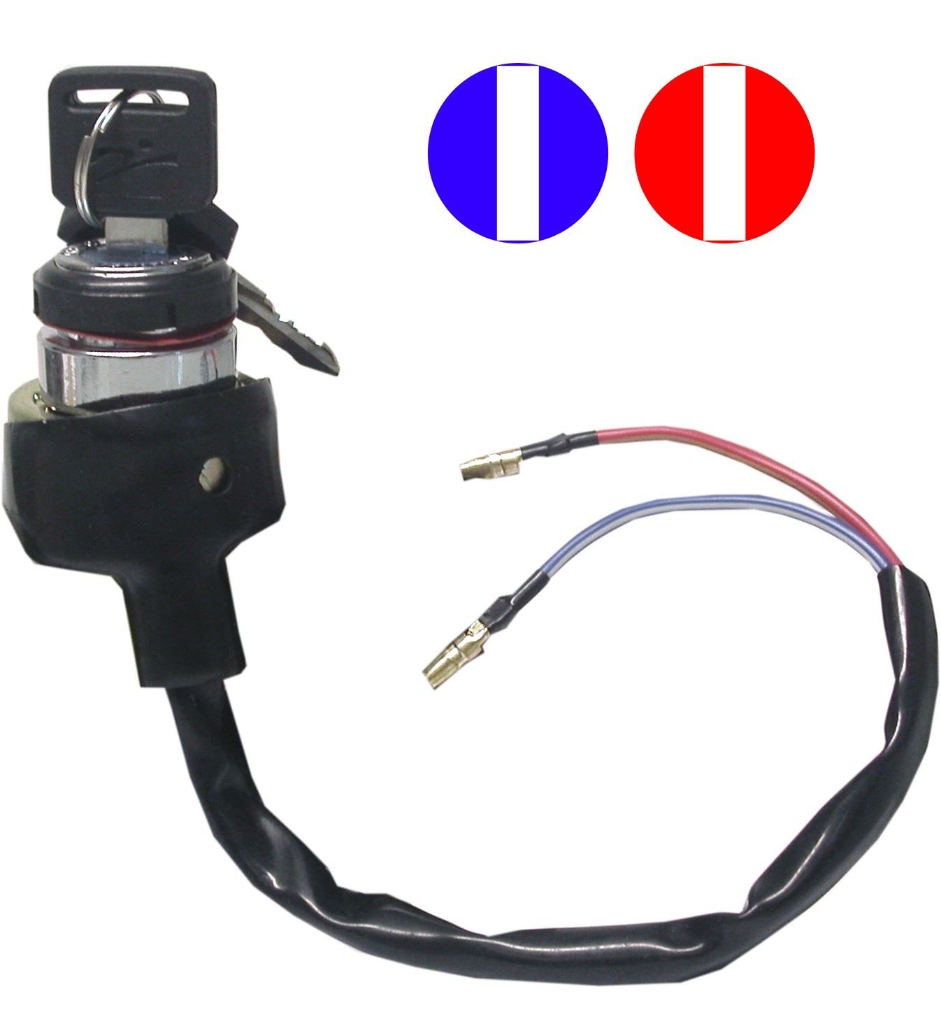 Ignition Switch Universal 2 wire held on with nut