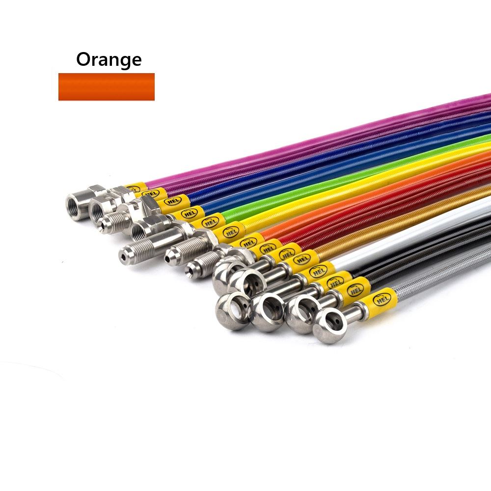 ORANGE Hel Clutch Braided Hose Line For Honda VF400F D 1982-1984