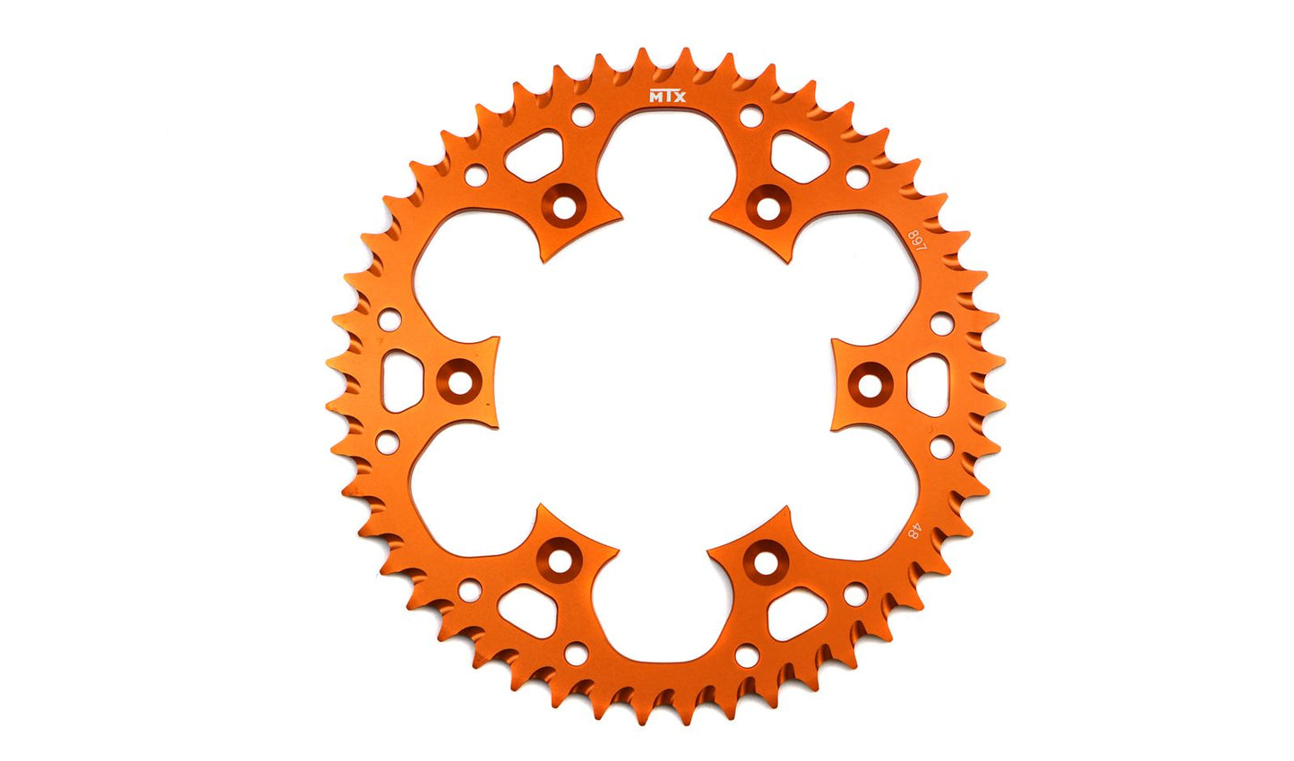 MTX Zero Aluminium 897-48 Rear Sprocket Orange KTM EXC 125 95-97, LC2 125 96-98