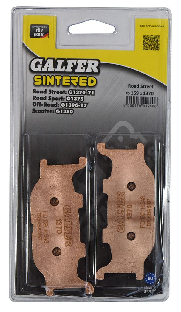 Galfer Brake Pad FD169,AD099,VD260,FA199,FDB2003,SBS691