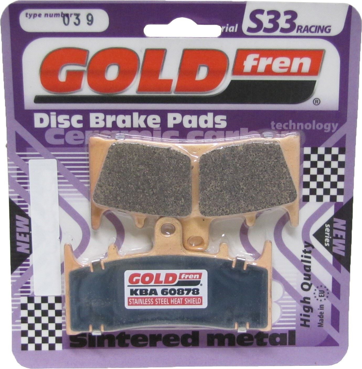 Goldfren Brake Pads S33-039, VD349, FA188, FDB873, SBS686