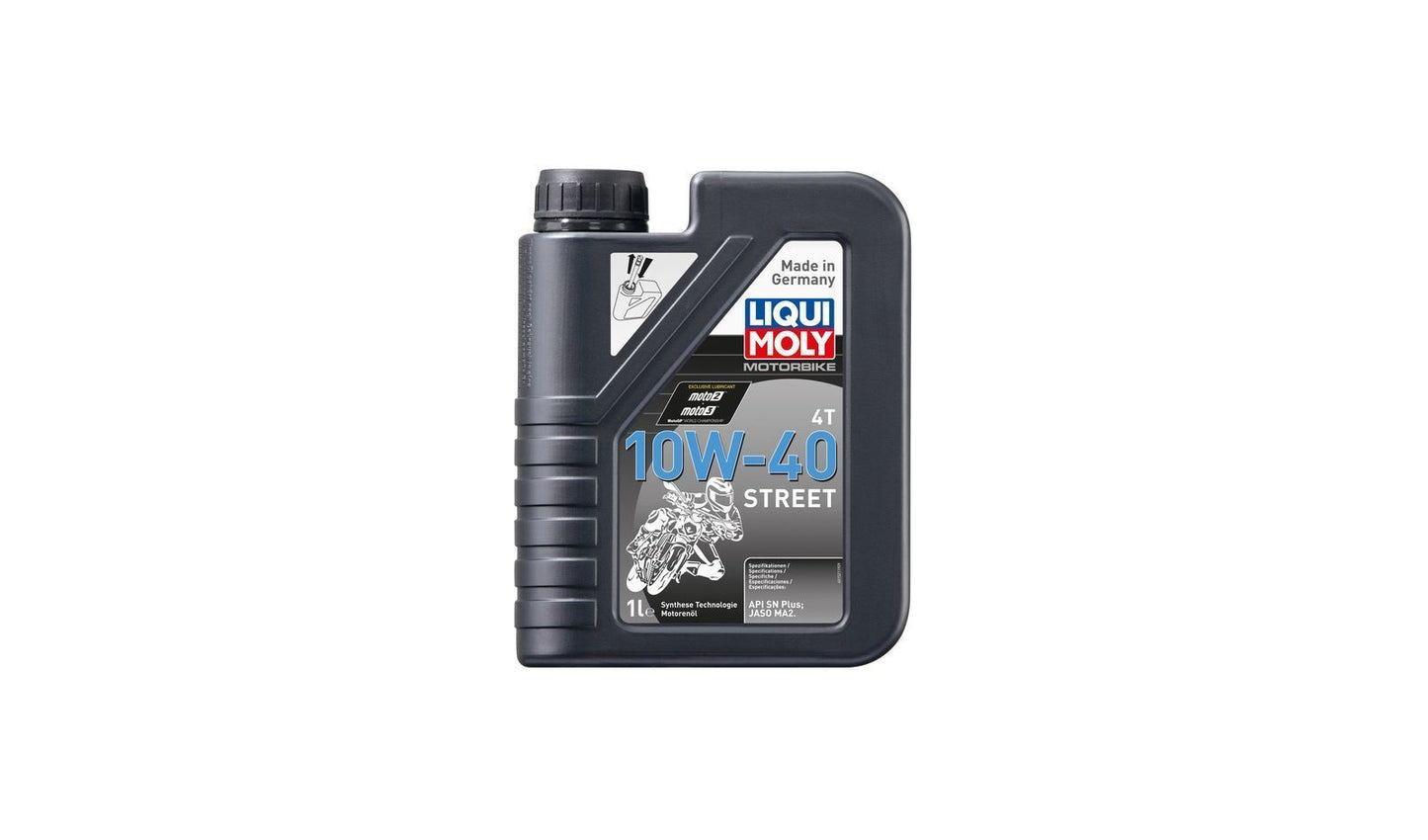 Liqui Moly 4T Motorbike 10w40 Street Synthetic Technology Oil  1 Litre