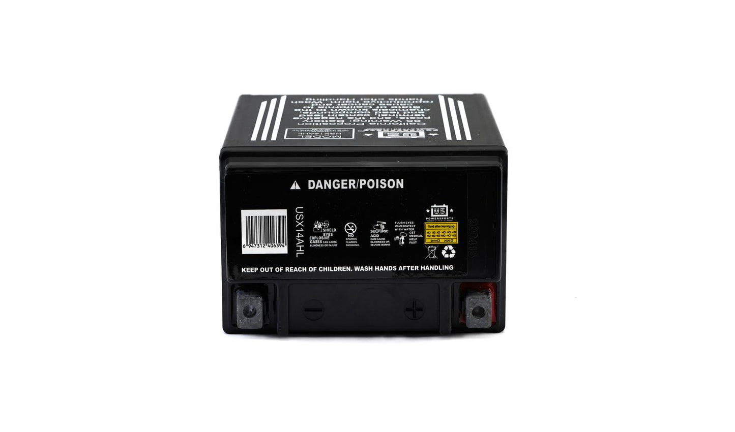MTX Power Battery XT14AHL Sealed 12v 14.0AH CCA:200 L:135mm H:166mm W:91mm CB14L-B2, CTX14AHL, CB14L-A2, CB14L-A1, USX14AHL