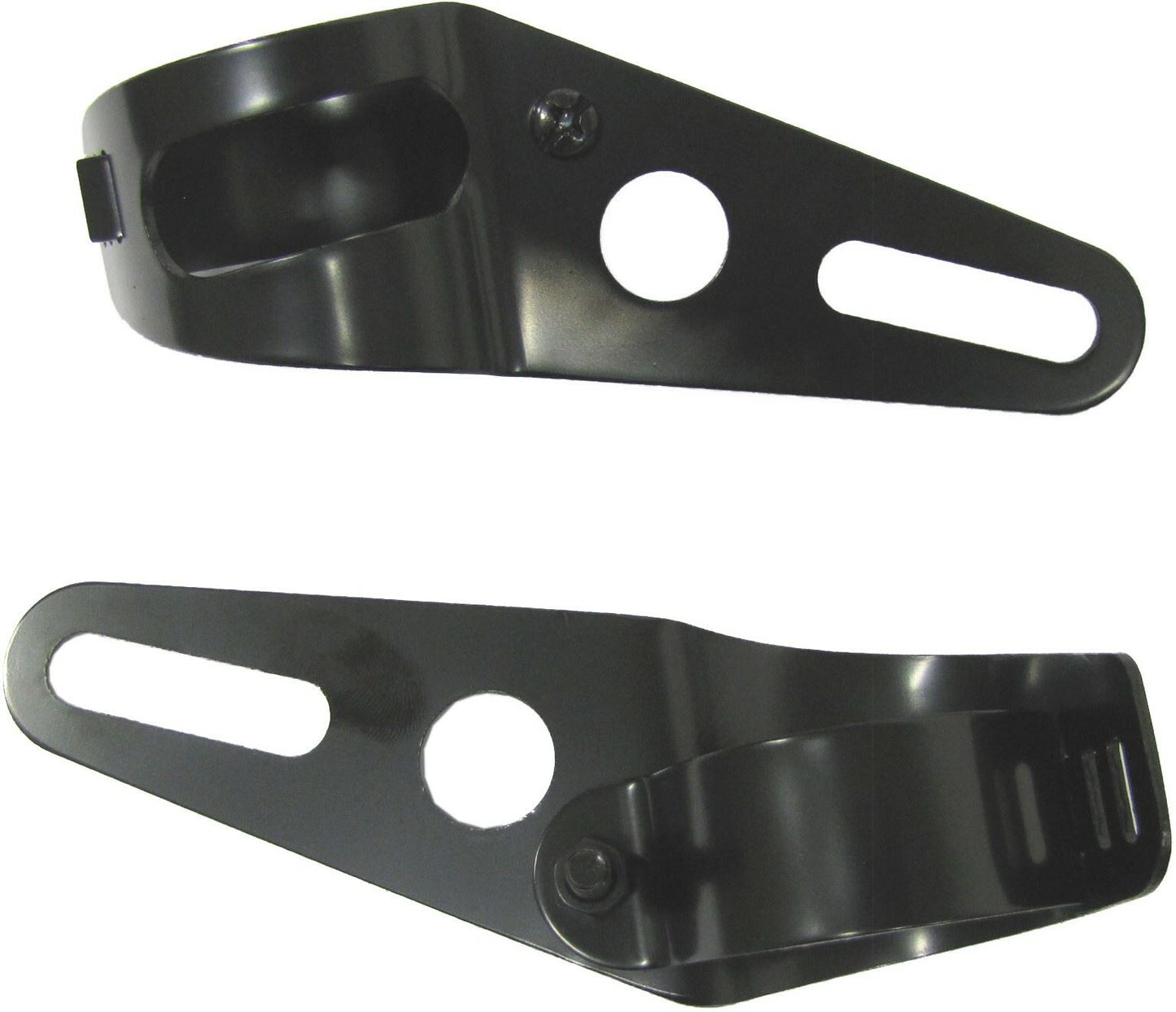 HeadLight Brackets Black For Forks 37mm to 42mm (Pair)