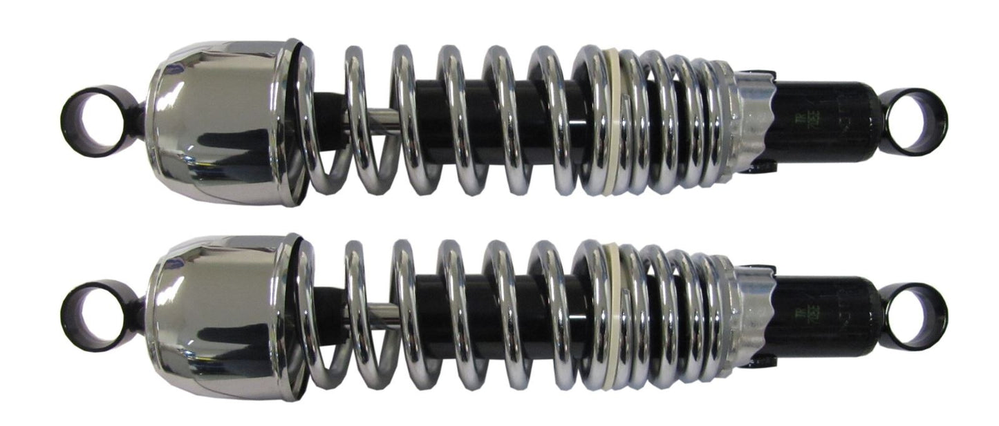 Shocks 335mm Pin+Pin (Black Body, Chrome Spring & Shroud) Type 1