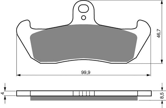 Goldfren Brake Pads AD006, VD929, VD942, FA134, FDB499, SBS608
