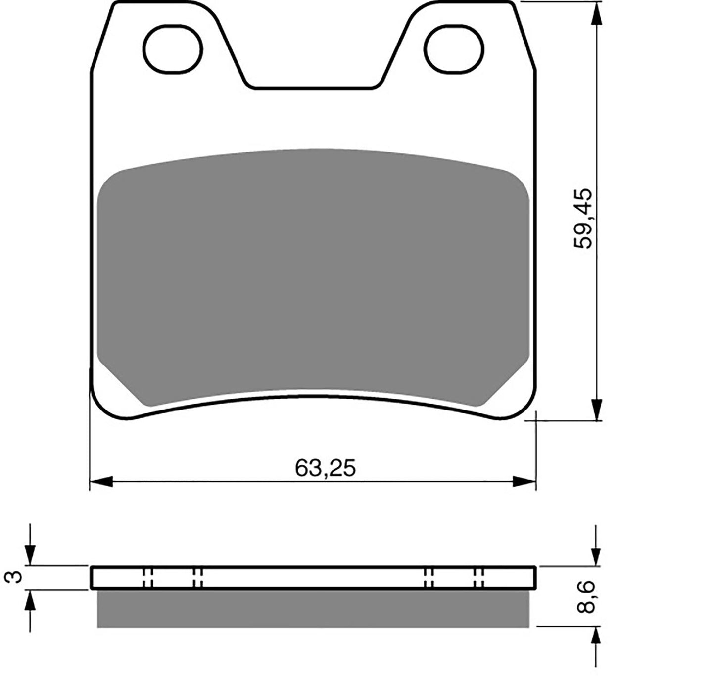 Goldfren Brake Pads S33-222, FA348, VD268, SBS770, FDB2150