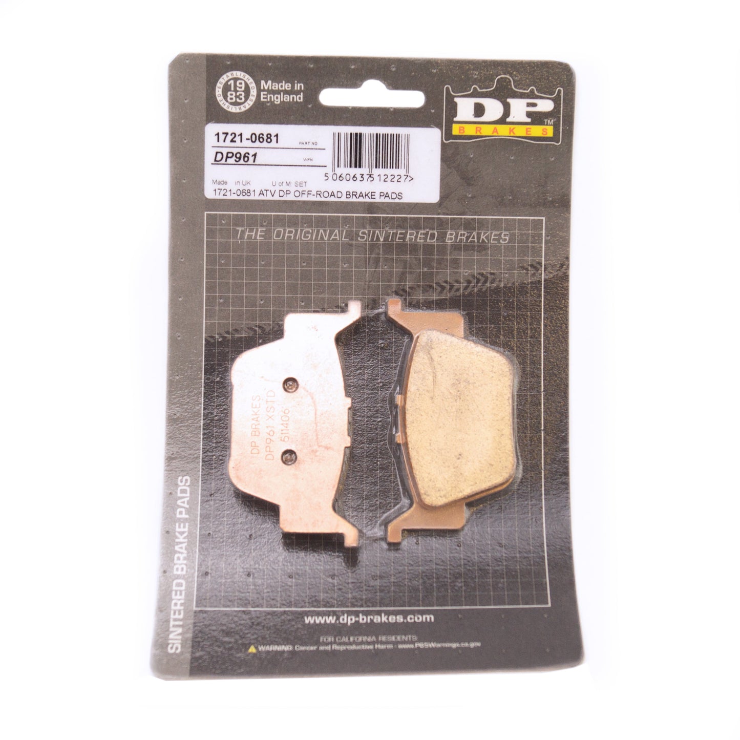 BRAKE PADS SINTERED DP BRAKES, DP961 Premium Sintered, FA373