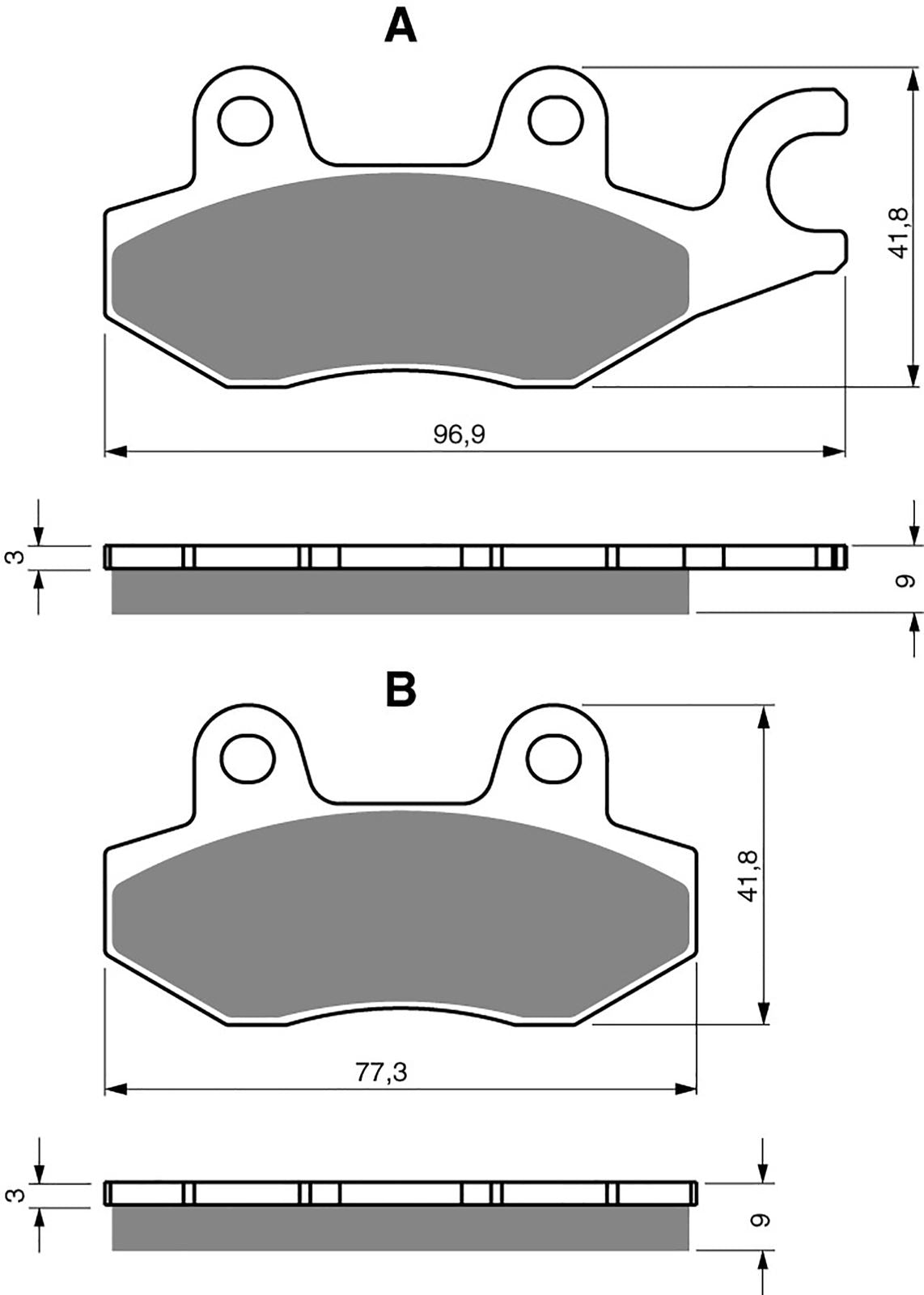 Goldfren Brake Pads AD332, FA197