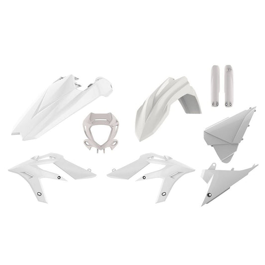 POLISPORT PLASTIC KIT + FORK GUARDS BETA X-TRAINER 250-300 2015-2019, WHITE