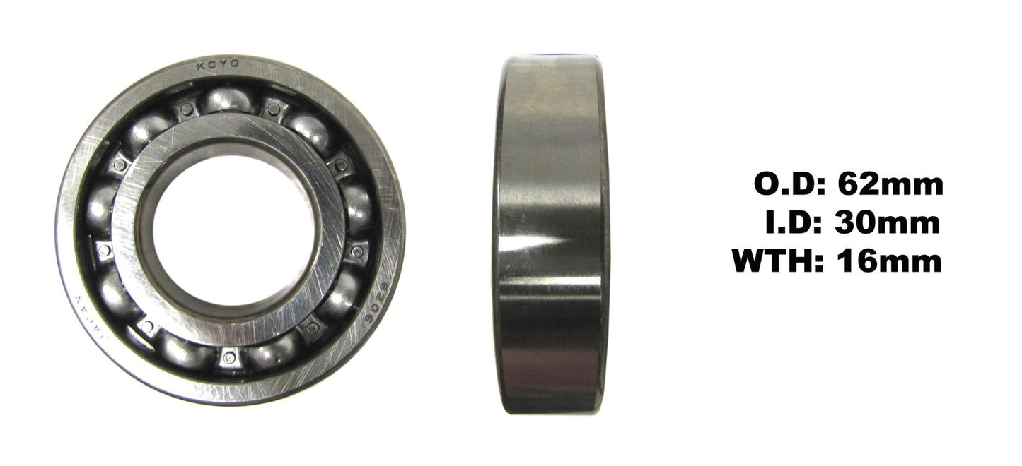 Koyo Bearing 6206-CM (ID:30mm x OD:62mm x W:16mm)