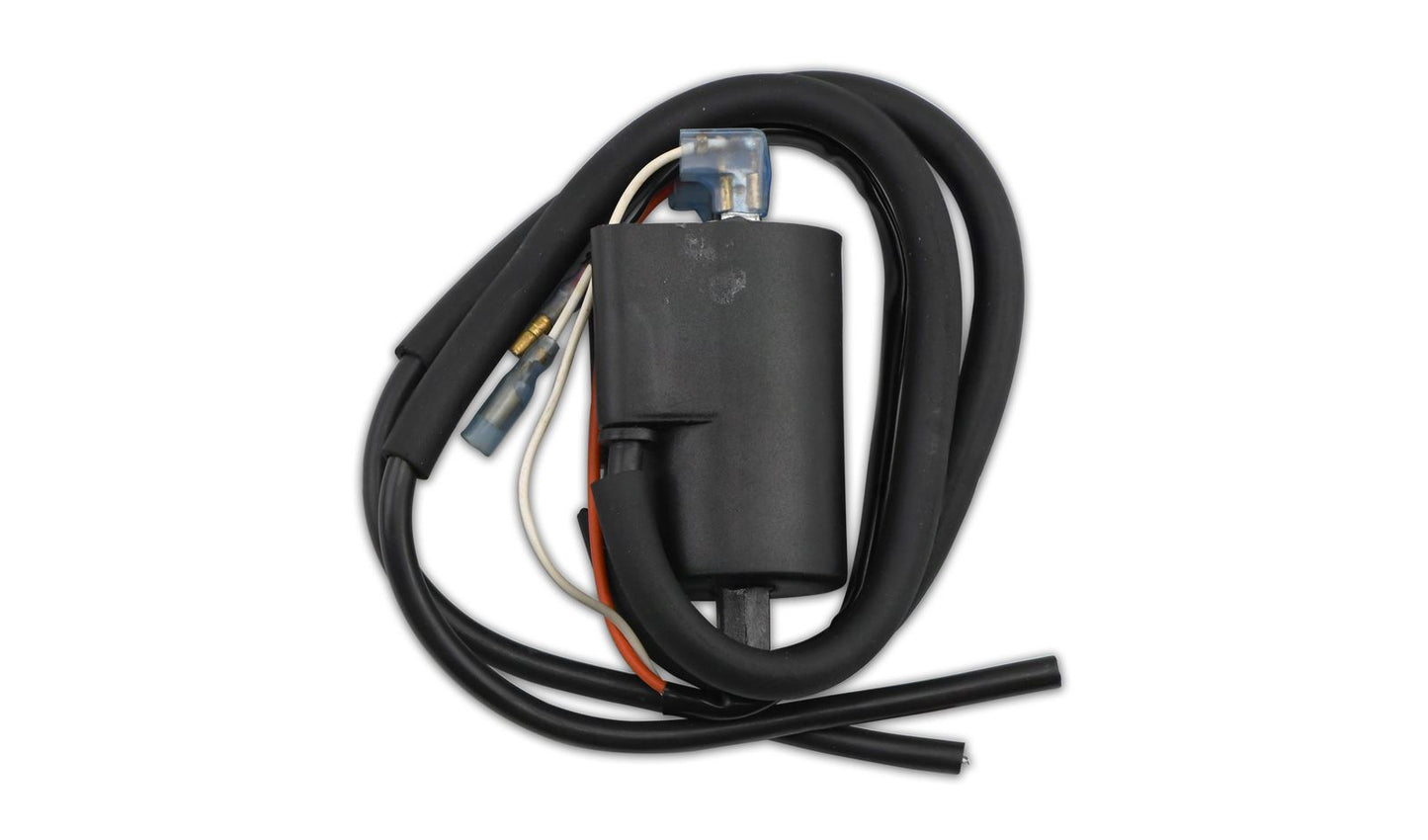 Ignition Coil 6v Points Twin Lead Boyer Bransden Style (90mm Centres) (P:2.41Oh, S: 18.50KOh)