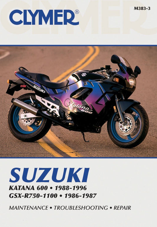 Clymer Manual For Suzuki Katana 600 88-96, GSX-R750, 1100 86-87