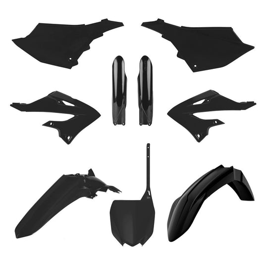 POLISPORT PLASTIC KIT + FORK GUARDS YAMAHA YZ125 22-25, YZ250 22-25, BLACK