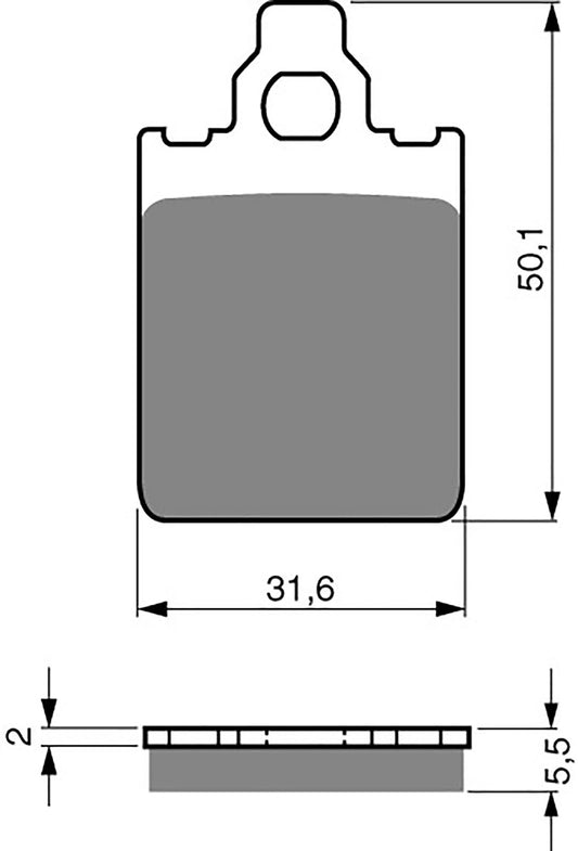 Goldfren Brake Pads GP5-118, VD949, FA186, FDB784, SBS680