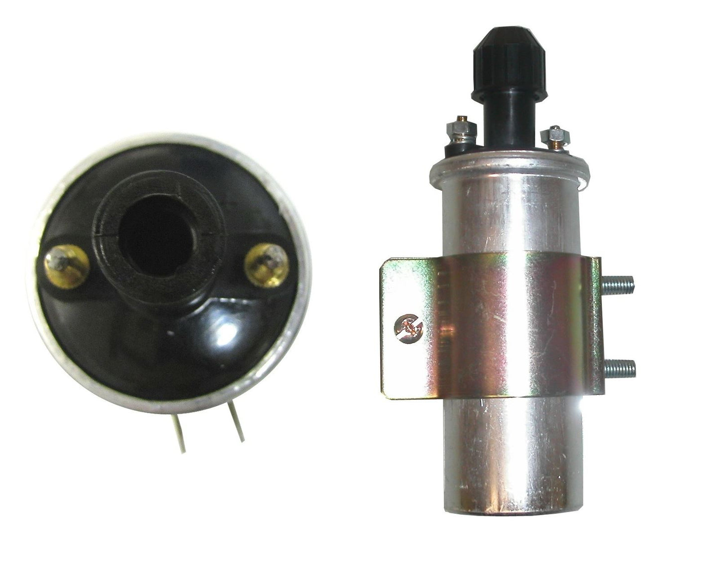 Ignition Coil 6v DC 2 Poles British,MZ,Early Japanese 130mm x 42mm (48mm Centres) (P: 1.75Oh, S: 11.80KOh)