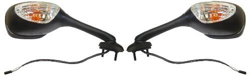 Mirrors Fairing Black Rectangle & indicators GSXR1000 05-08 (not folding)
