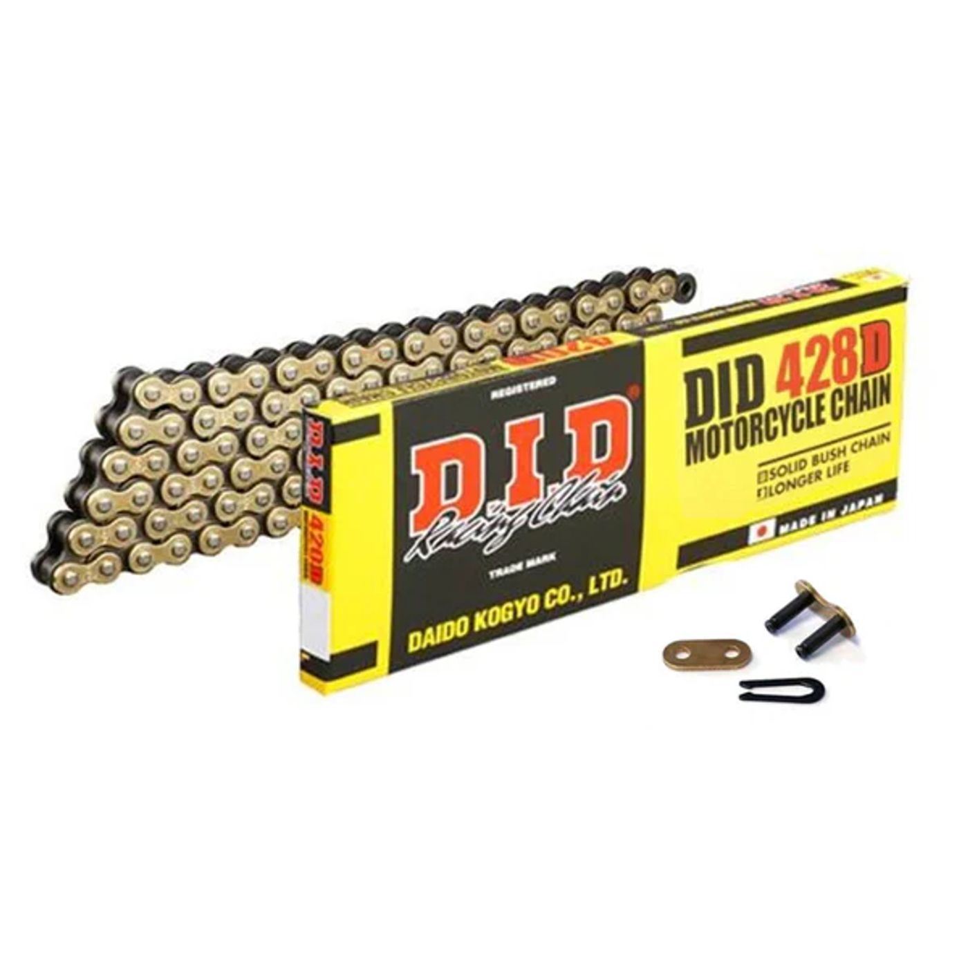 DID Chain Standard Duty Gold (G&B) D 428-134L (18.8KN) (RJ Split Link)